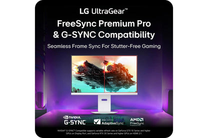 Lg 32G810SAW 32 Inch UltraGear™ IPS 4K UHD 144Hz 1ms G-sync Compatible HDR 400 AI Smart Gaming Monitor with webOS