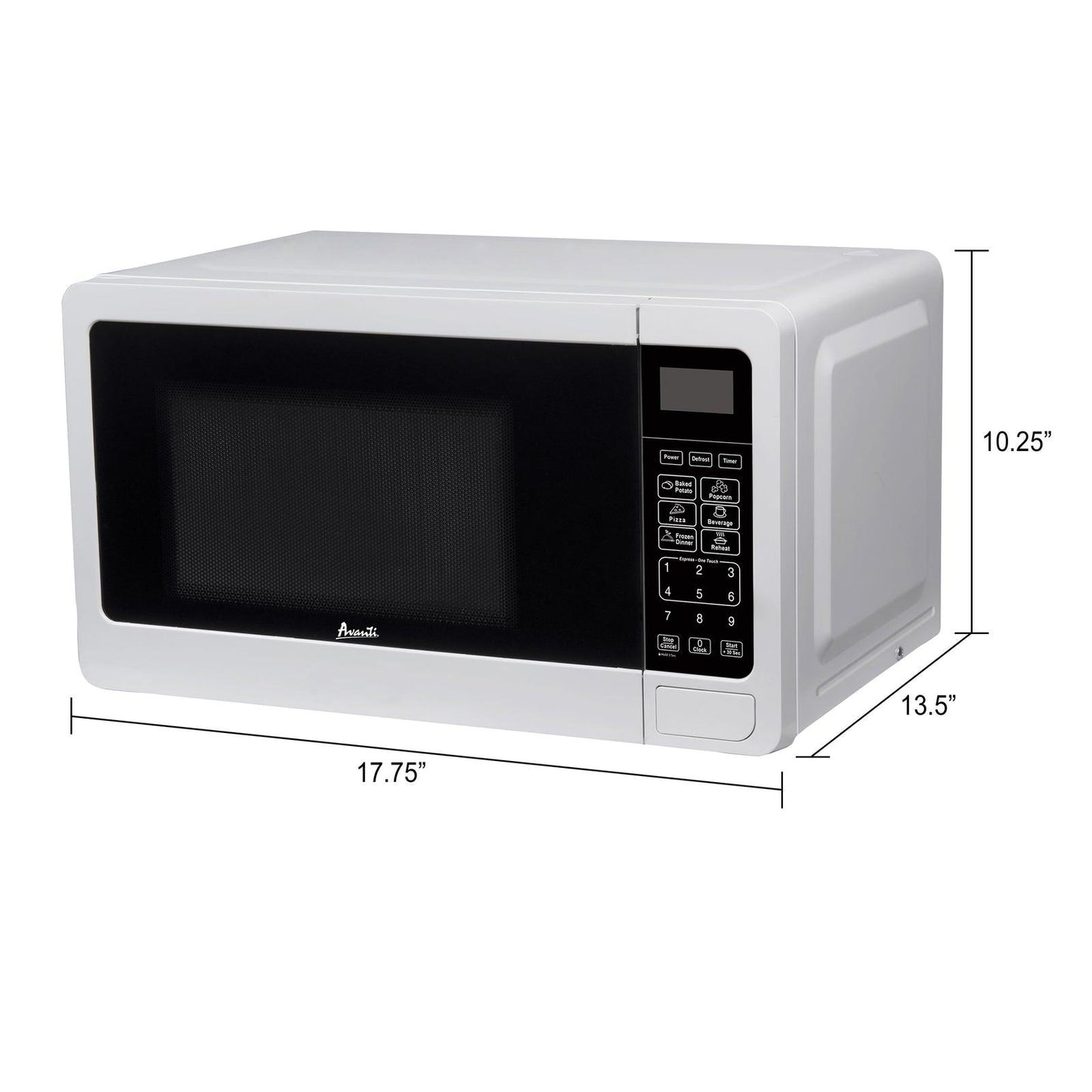 MT7V1B Avanti Countertop Microwave Oven, 0.7 cu. ft. - Black