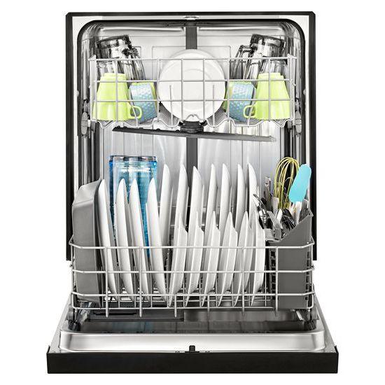 Dishwasher with Stainless Steel Interior - white