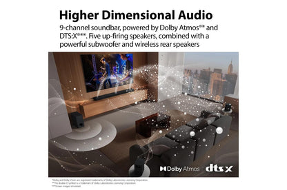 Lg S90TR S90TR LG Home Theater Soundbar with Dolby Atmos® and Rear Speakers, 7.1.3 channel, Best OLED matching