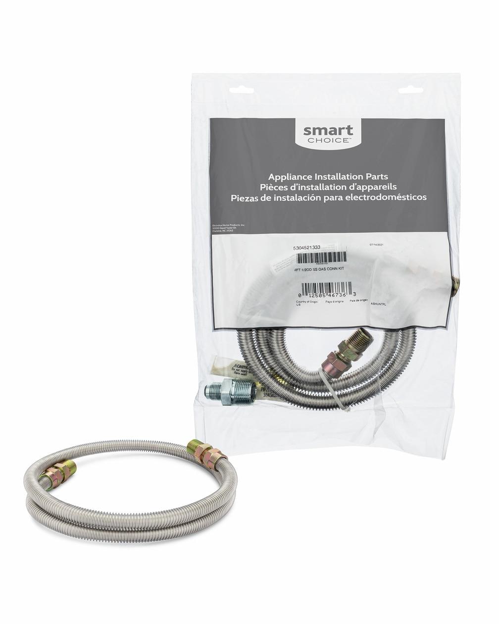 Frigidaire Smart Choice 25=1, 4FT 1/2OD SS GAS CON KIT