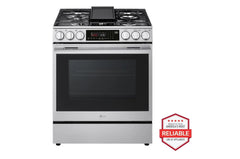 Lg LSGL6337X 6.3 cu ft. Smart Gas Slide-In Range with InstaView®, ProBake Convection®, and Air Fry