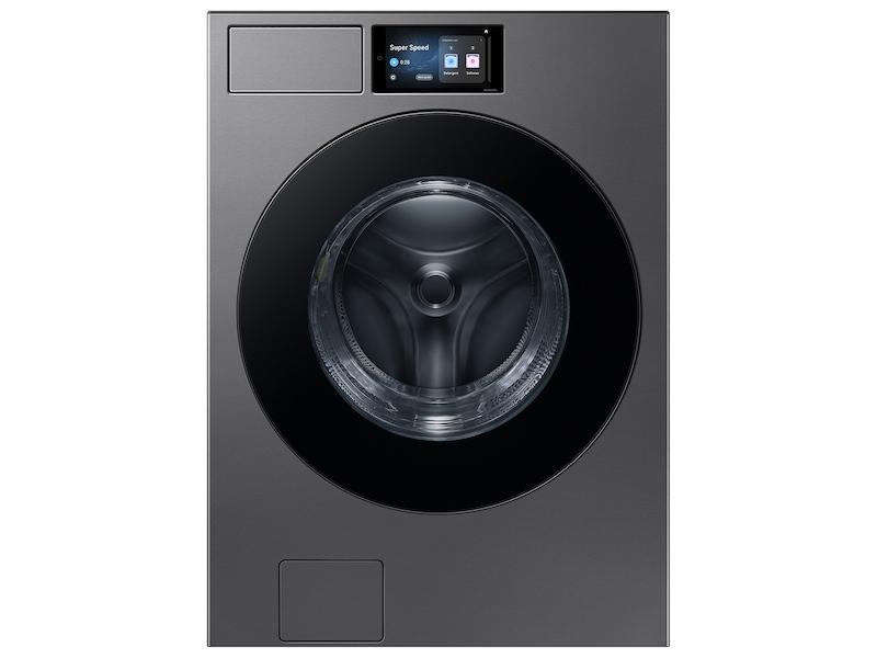 Samsung WF90F53ADS 5.3 cu. ft. Bespoke AI Ultra Capacity Front Load Washer with AI Home and AI OptiWash+ in Dark Steel
