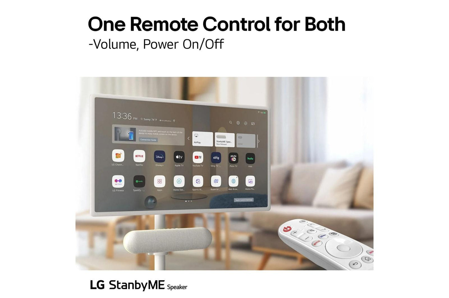 Lg 27LX6TYGAWS25XAXT7SAUSALLC StanbyME 2 27 Inch Portable Smart Touch Screen with Carry Strap & XT7 Bluetooth Speaker