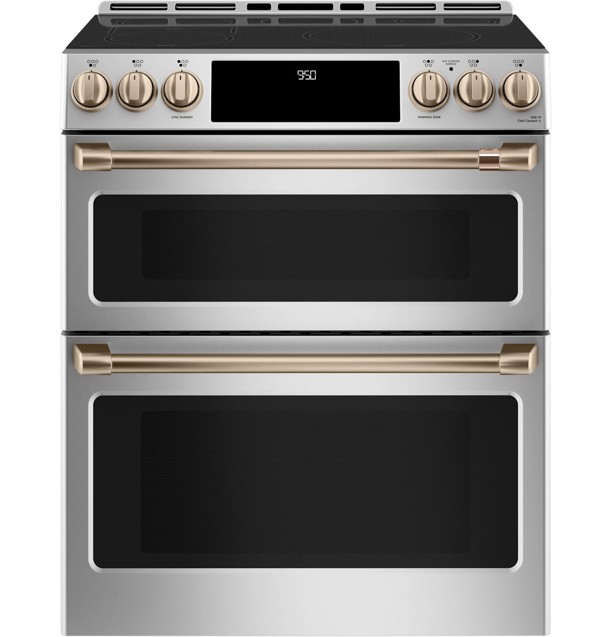 Cafe CXFCHHKPMBZ CAF(EBACK)™ Front Control Induction Knobs and Handles - Brushed Bronze