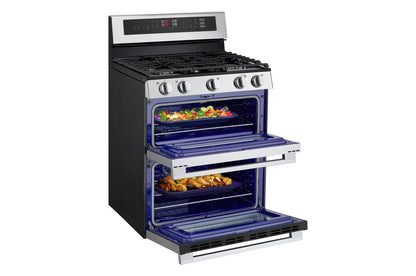 Lg LDGL6924Y 6.9 cu. ft. Smart Gas Double Oven Freestanding Range with ProBake Convection®, Air Fry & Air Sous Vide