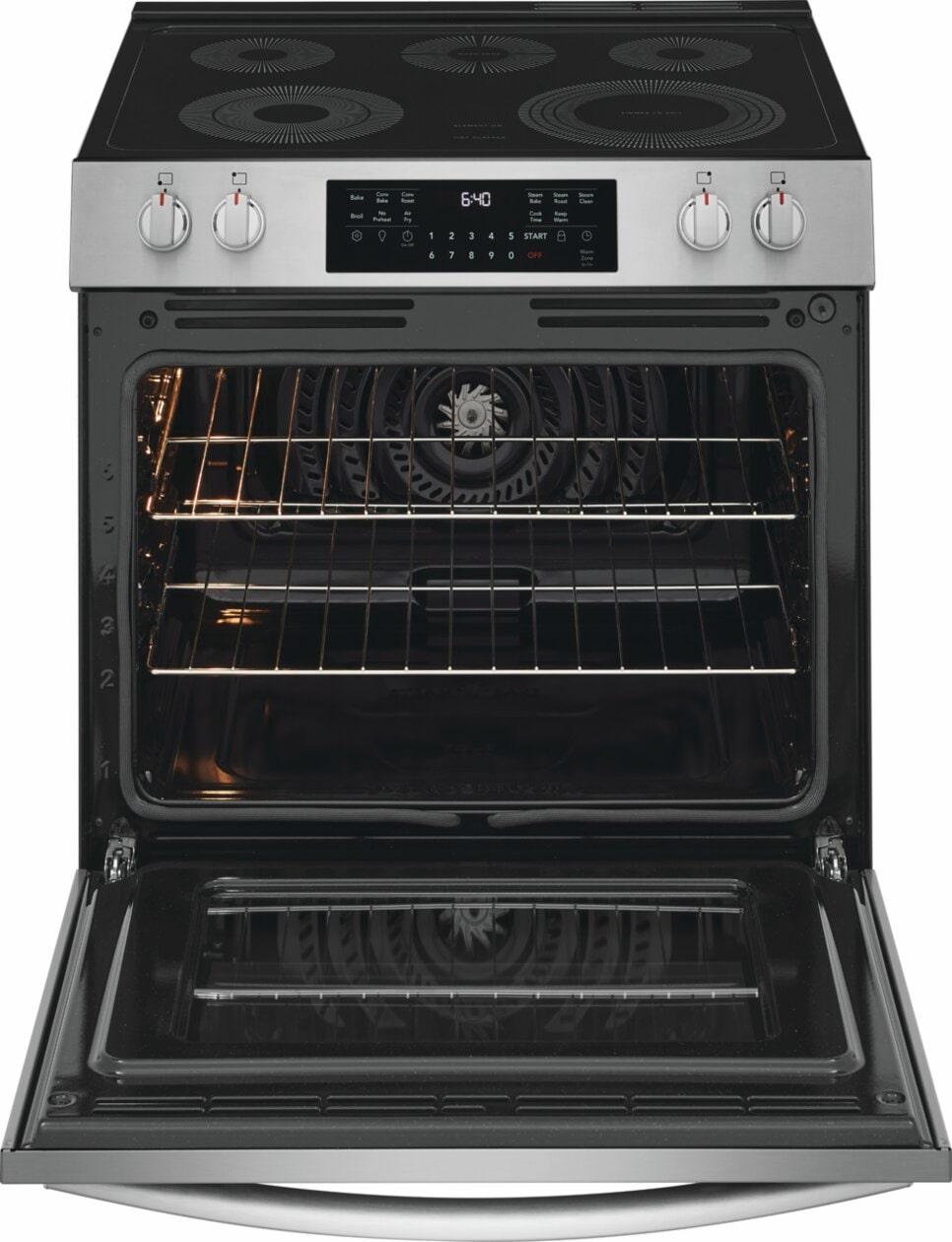 Frigidaire GCFE3059BF 30" Front Control Electric Range with Total Convection