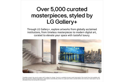Lg OLED77W6PUA 77 Inch Class LG OLED evo AI W6 4K Smart TV 2026 with Wallpaper Design and Supplied Flush Wall Mount