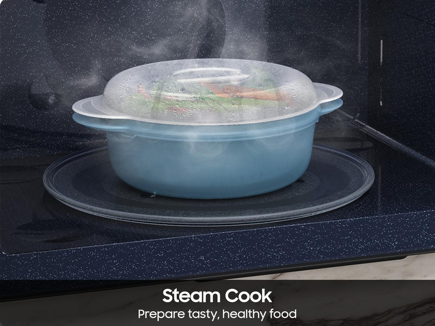 Samsung ME90H1780R Bespoke Over the Range Microwave Air Fry Max  Convection  Auto Connectivity