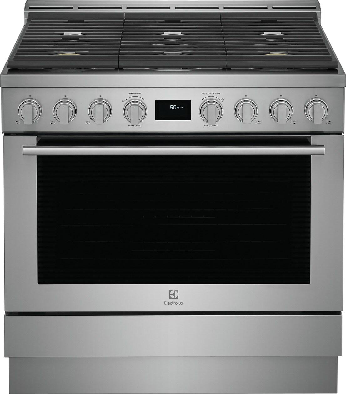 Electrolux ECFG3668AS 36" Front Control Freestanding Gas Range