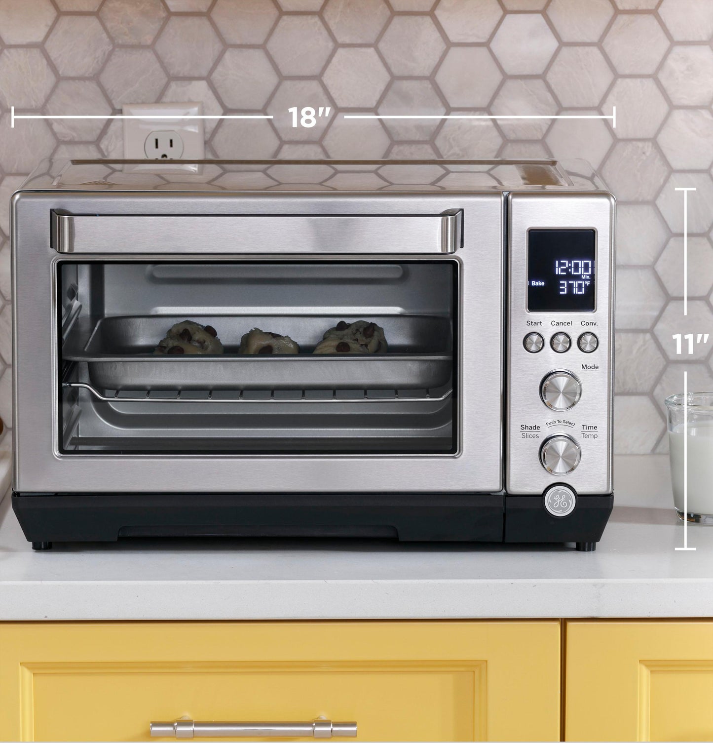 G9OCABSSPSS GE Quartz Convection Toaster Oven