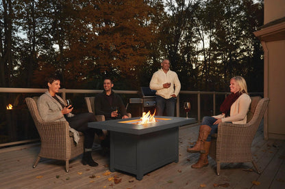 Napoleon Bbq HAMP1GY Hamptons Rectangle Patioflame Table Fire Table , Propane, Grey