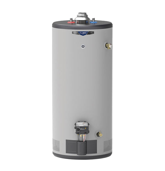 GG40S10BXR GE RealMAX Premium 40-Gallon Short Natural Gas Atmospheric Water Heater