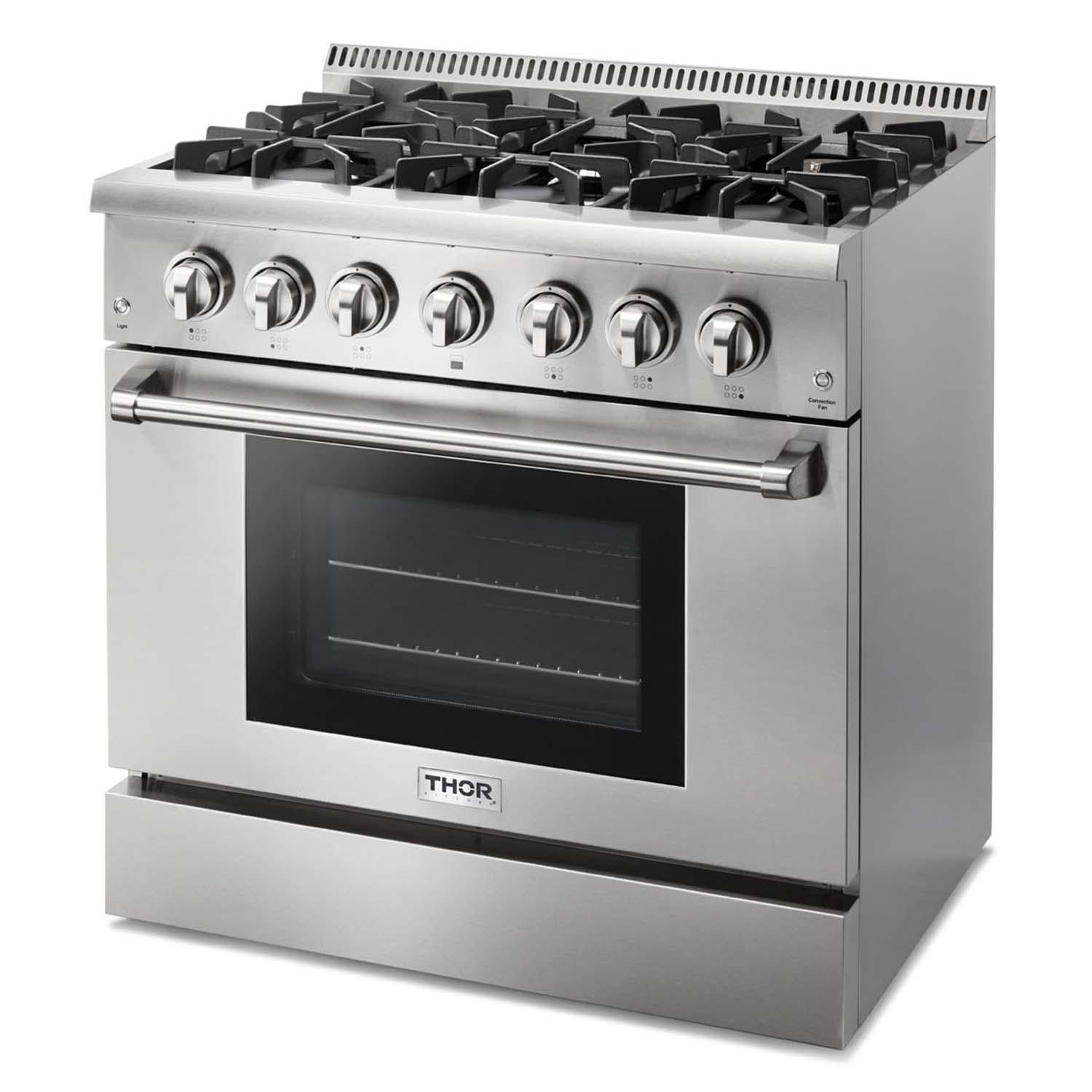 HRD3606U Thor Kitchen 36-inch Dual Fuel Range - Professional - Hrd3606u