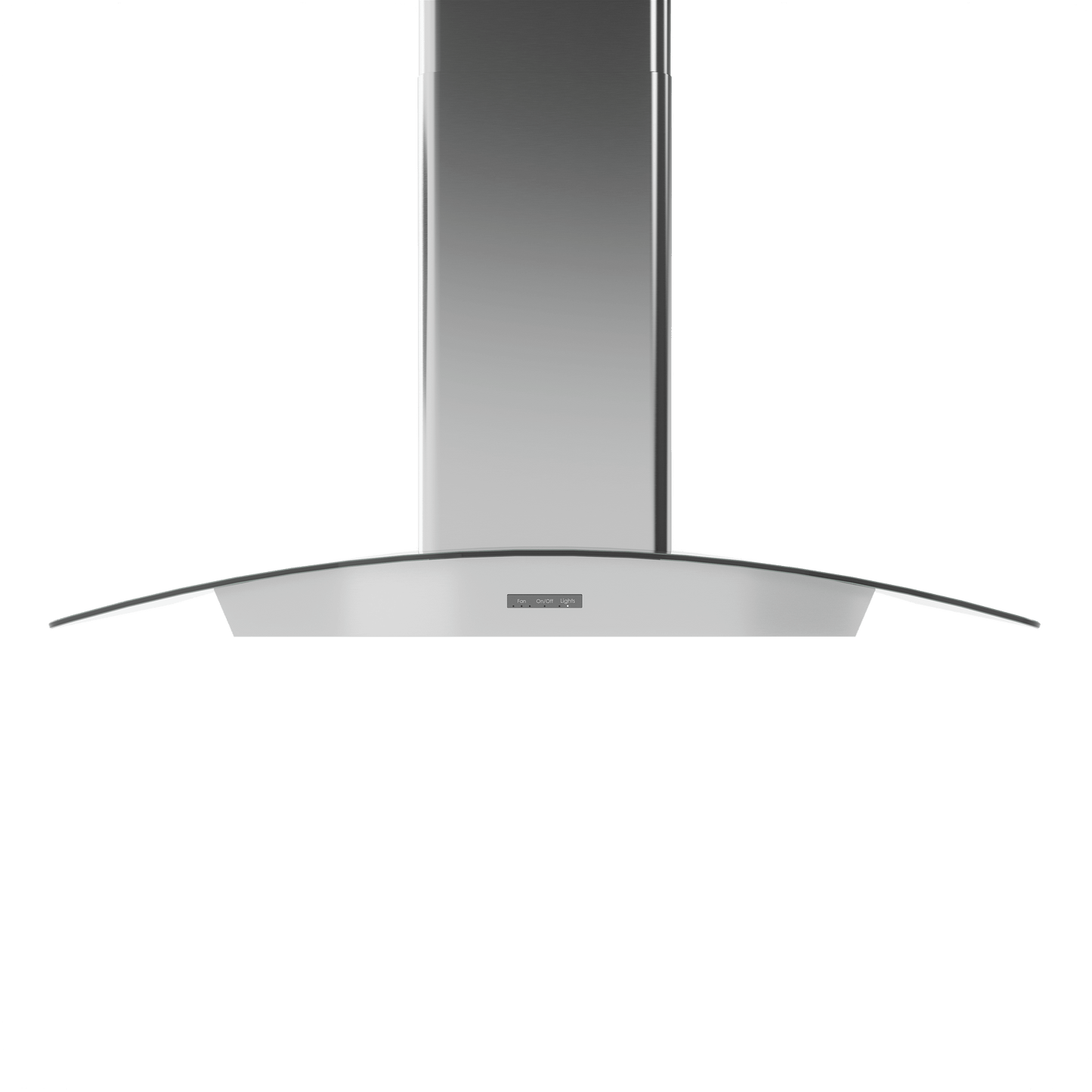 Zephyr BMIE36CG Brisas Curved Glass Chim. Wall, 36" G, 600 CFM, ACT, LED