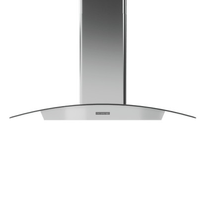 Zephyr BMIE36CG Brisas Curved Glass Chim. Wall, 36" G, 600 CFM, ACT, LED