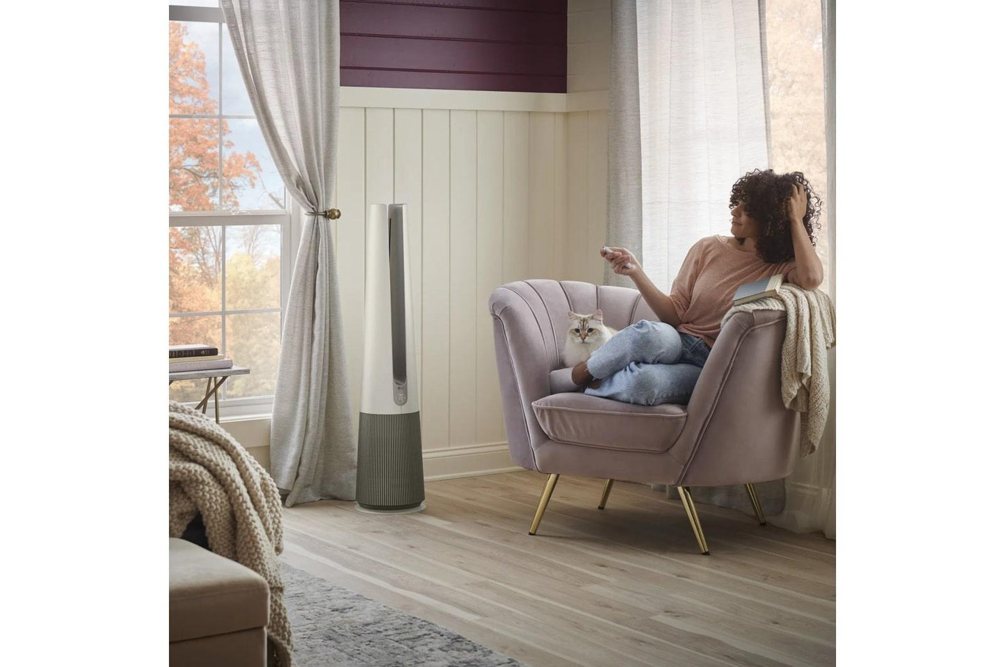 U10CS1C LG PuriCare™ AeroTower™ Air Purifier - Calming Beige