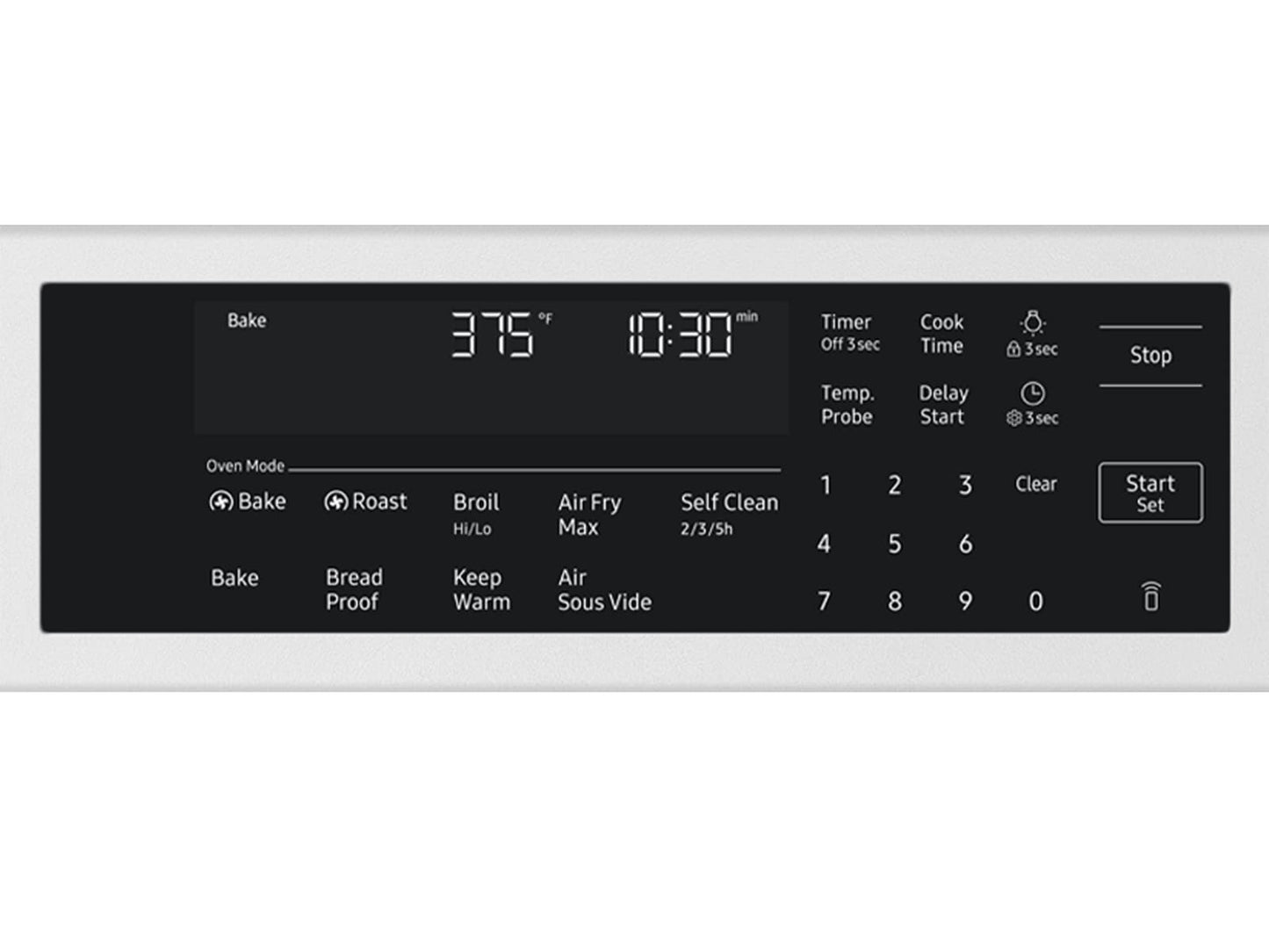Samsung NSG90H60SW Bespoke Smart Slide-in Gas Range Pro Style Elite Design  Illuminated Knobs  Air Fry Max