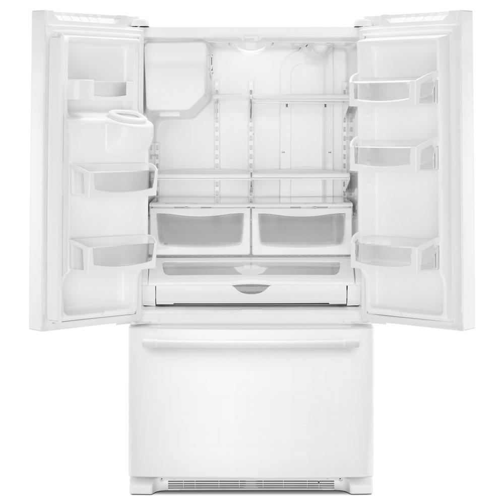 Maytag MFI2570FEW 36- Inch Wide French Door Refrigerator with PowerCold® Feature - 25 Cu. Ft.