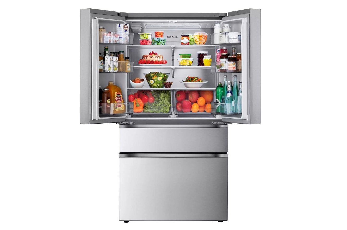 Lg LF26C8210S 26 cu. ft. Counter-Depth MAX, 4-Door French Door Refrigerator with Full-Convert Drawer™ and Internal Ice and Water Dispenser