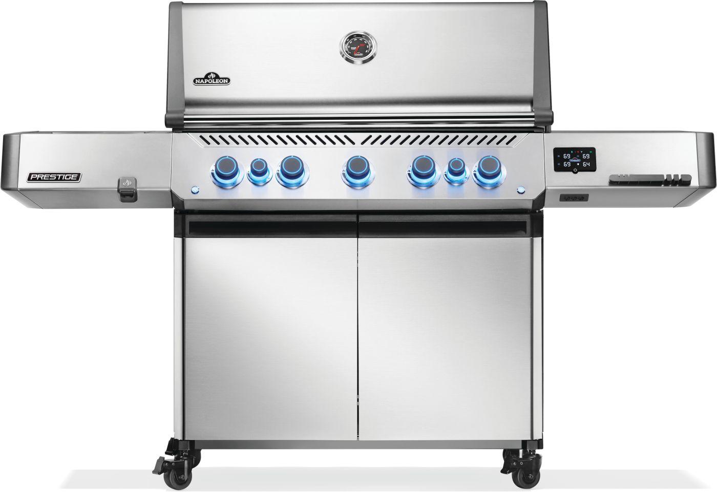 Napoleon Bbq P665VXRSIBNSS Prestige 665 Connected RSIB with Infrared Side and Rear Burner , Natural Gas, Stainless Steel