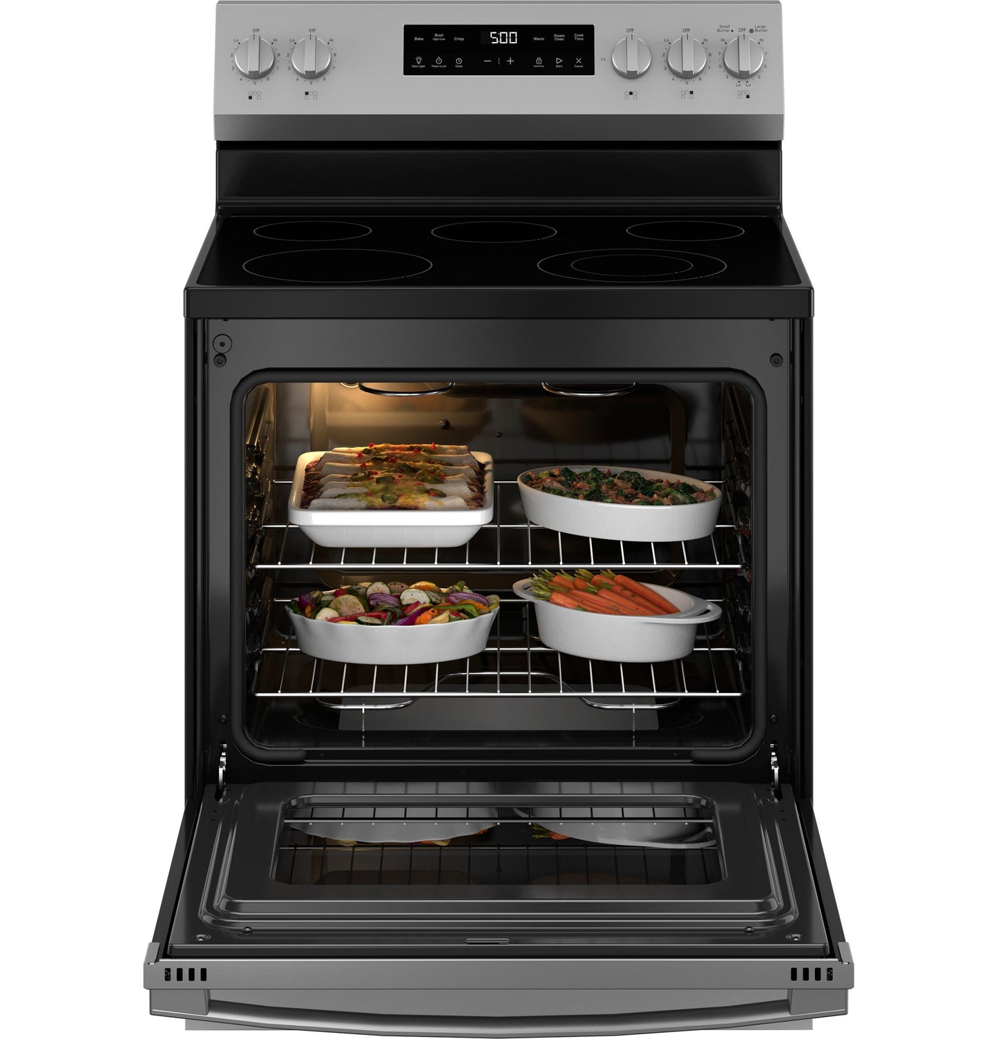 GRF500SVSS GE® ENERGY STAR® 30" Free-Standing Electric Range with Crisp Mode