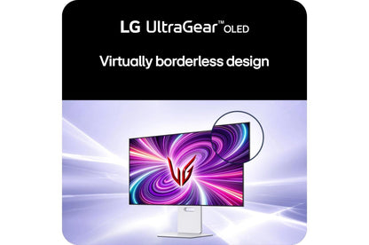 Lg 32GS95UVW 32 Inch UltraGear™ OLED Dual Mode 4K UHD 240Hz or FHD 480Hz 0.03ms G-Sync Compatible Gaming Monitor with Built In Speaker