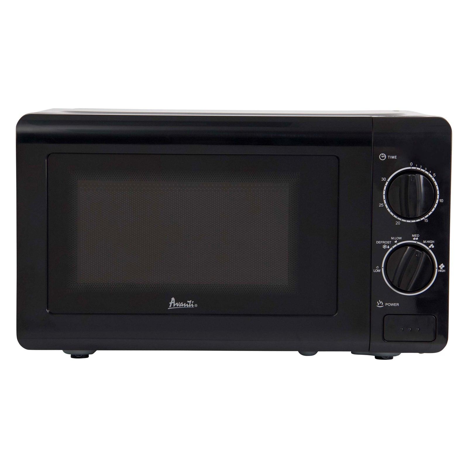 MM07V1B Avanti Microwave Oven with Mechanical Dials, 0.7 cu. ft. - Black / 0.7 cu. ft.