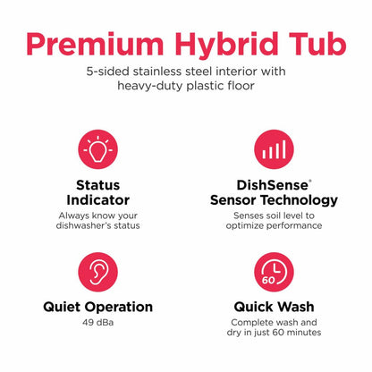 Frigidaire FDHP4336AS 24" Dishwasher