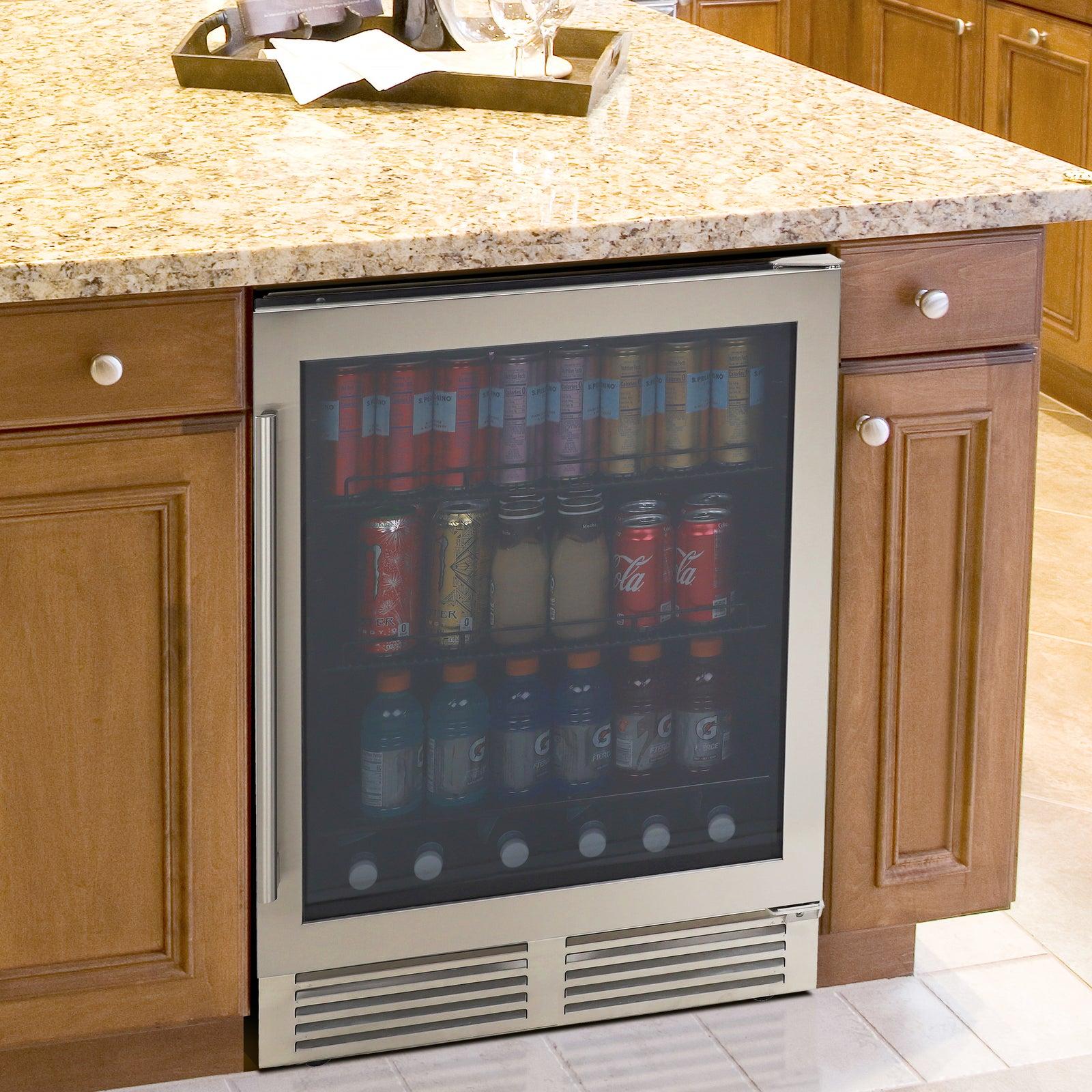 BCD50Z3S Avanti DESIGNER Series Beverage Center, 126 Can Capacity - Stainless Steel / 5.8 cu. ft.