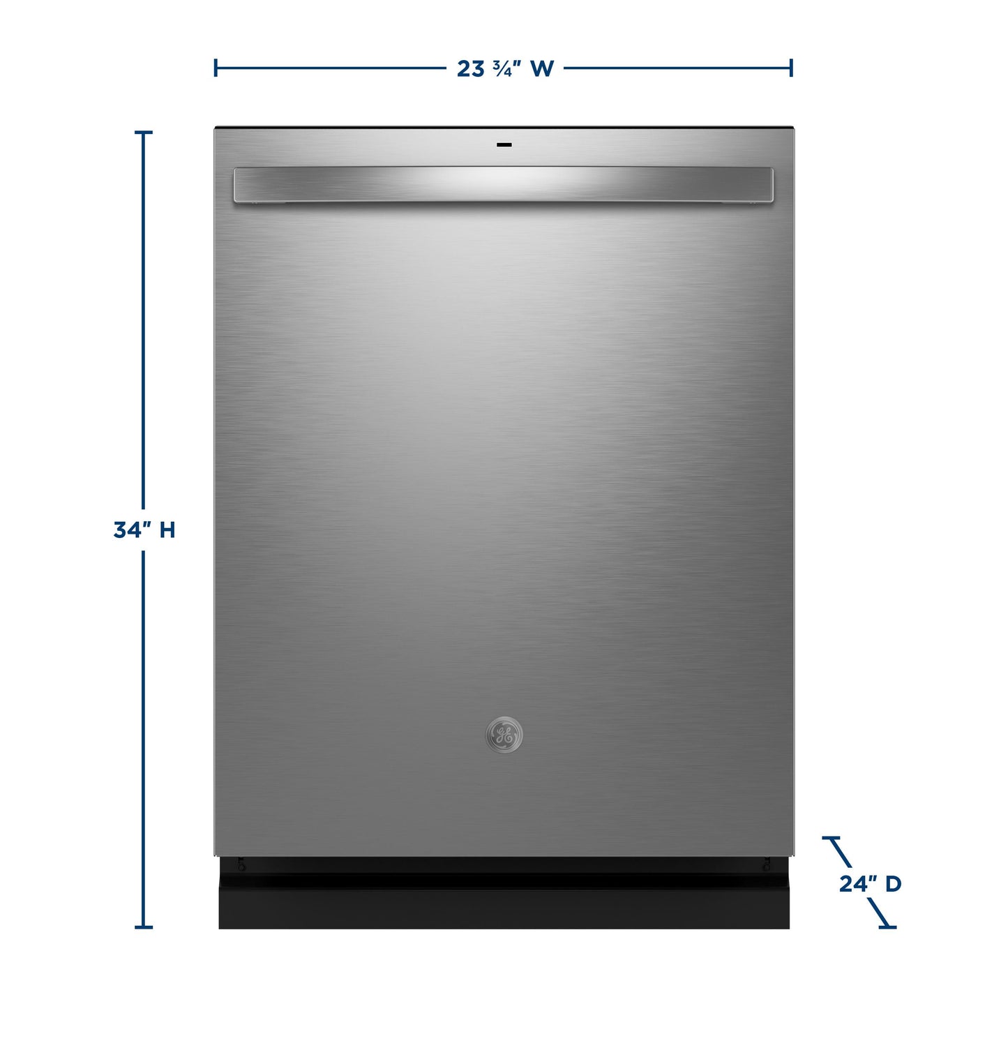 GDT650SYVFS GE® ENERGY STAR® Fingerprint Resistant Top Control with Stainless Steel Interior Dishwasher with Sanitize Cycle