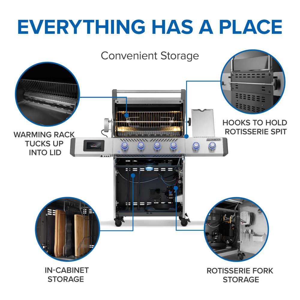 Napoleon Bbq PRO500VXRSIBNSS Prestige PRO 500 with Smart Technology , Natural Gas, Stainless Steel