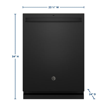 GDT670SGVBB GE® ENERGY STAR® Top Control with Stainless Steel Interior Dishwasher with Sanitize Cycle
