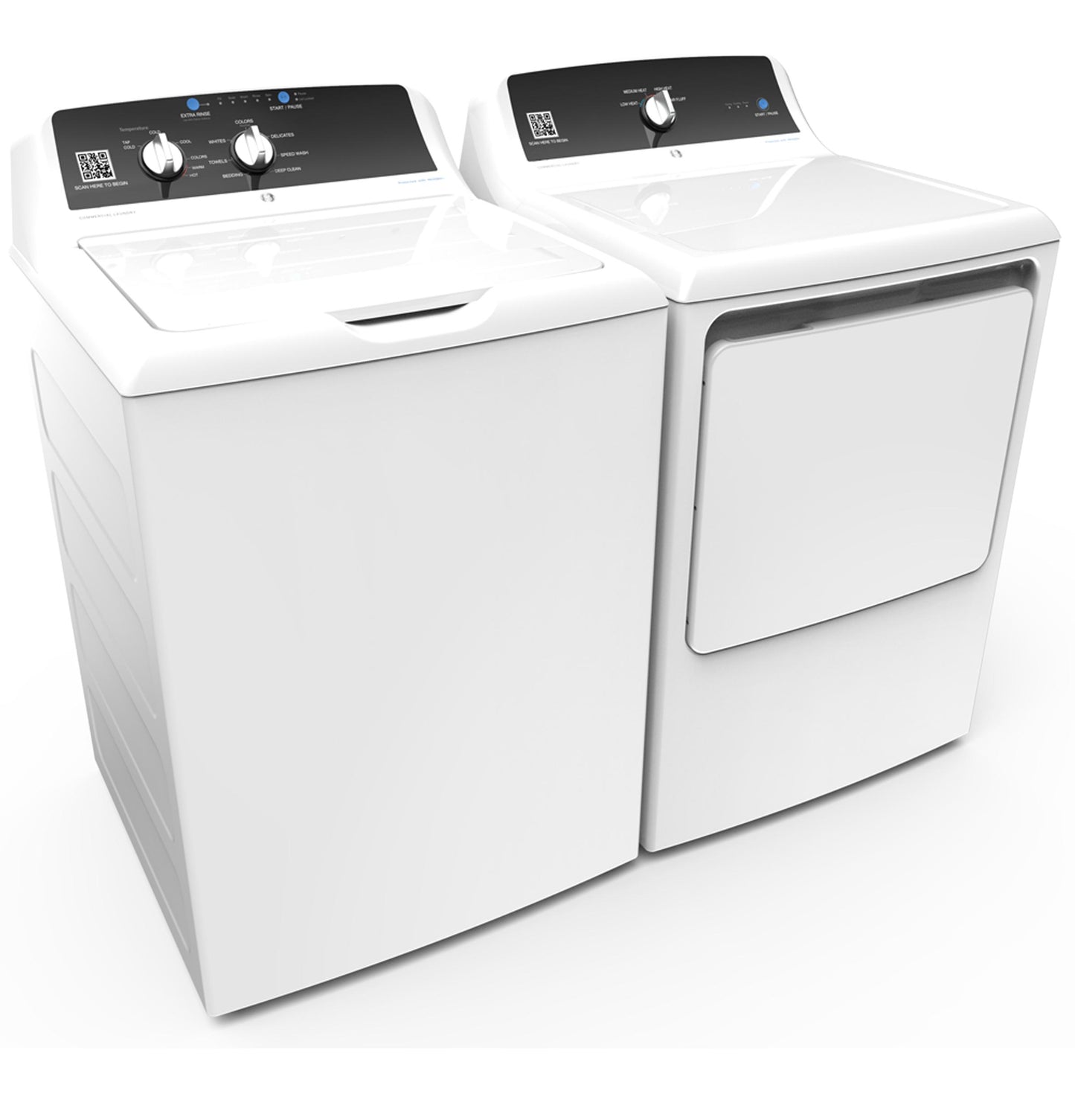 VTD52EASRWB GE® 7.4 cu. ft. Capacity aluminized alloy drum Commercial Electric Dryer with Sensor Dry, Built-In App Payment System SITE WIFI REQUIRED