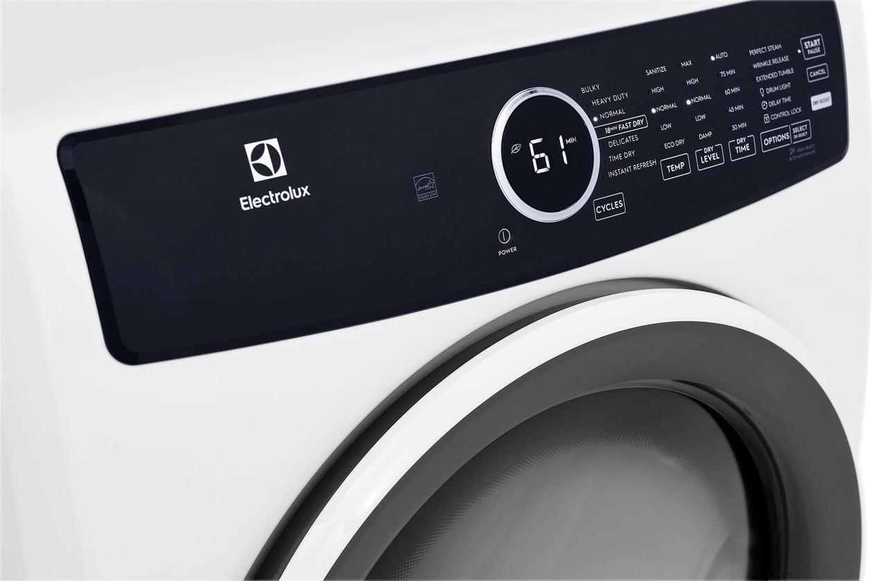 ELFE7437AW Electrolux Front Load Perfect Steam™ Electric Dryer with Instant Refresh - 8.0 Cu. Ft.