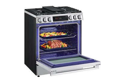 Lg LSGL6335X 6.3 cu ft. Smart Gas Slide-In Range ProBake Convection® InstaView®, and Air Fry