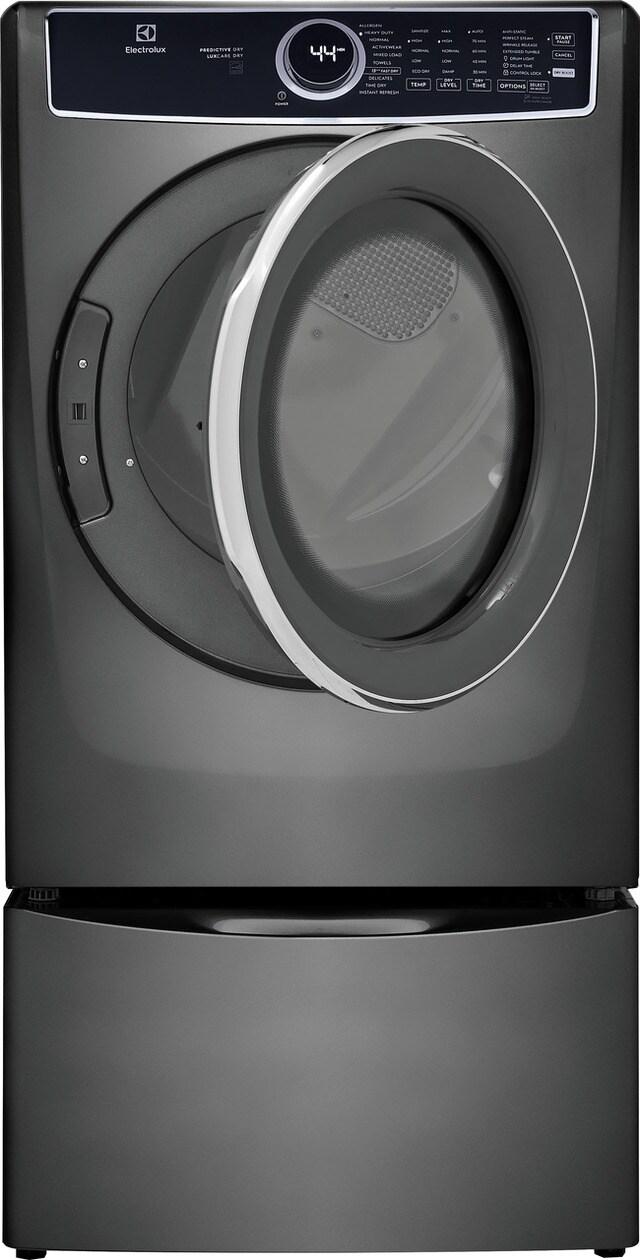 ELFE7537AT Electrolux Front Load Perfect Steam™ Electric Dryer with Predictive Dry™ and Instant Refresh - 8.0 Cu. Ft.