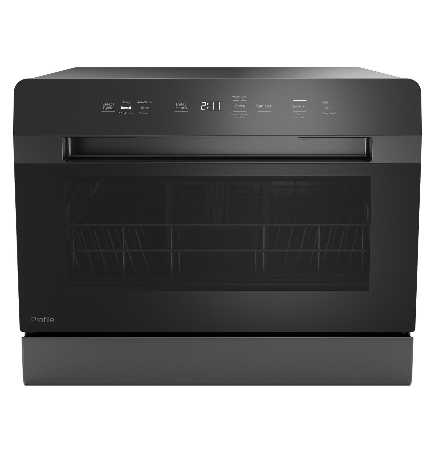 PZF560HGWBB GE Profile™ ENERGY STAR® Smart Compact Dishwasher for Countertop or Built-In