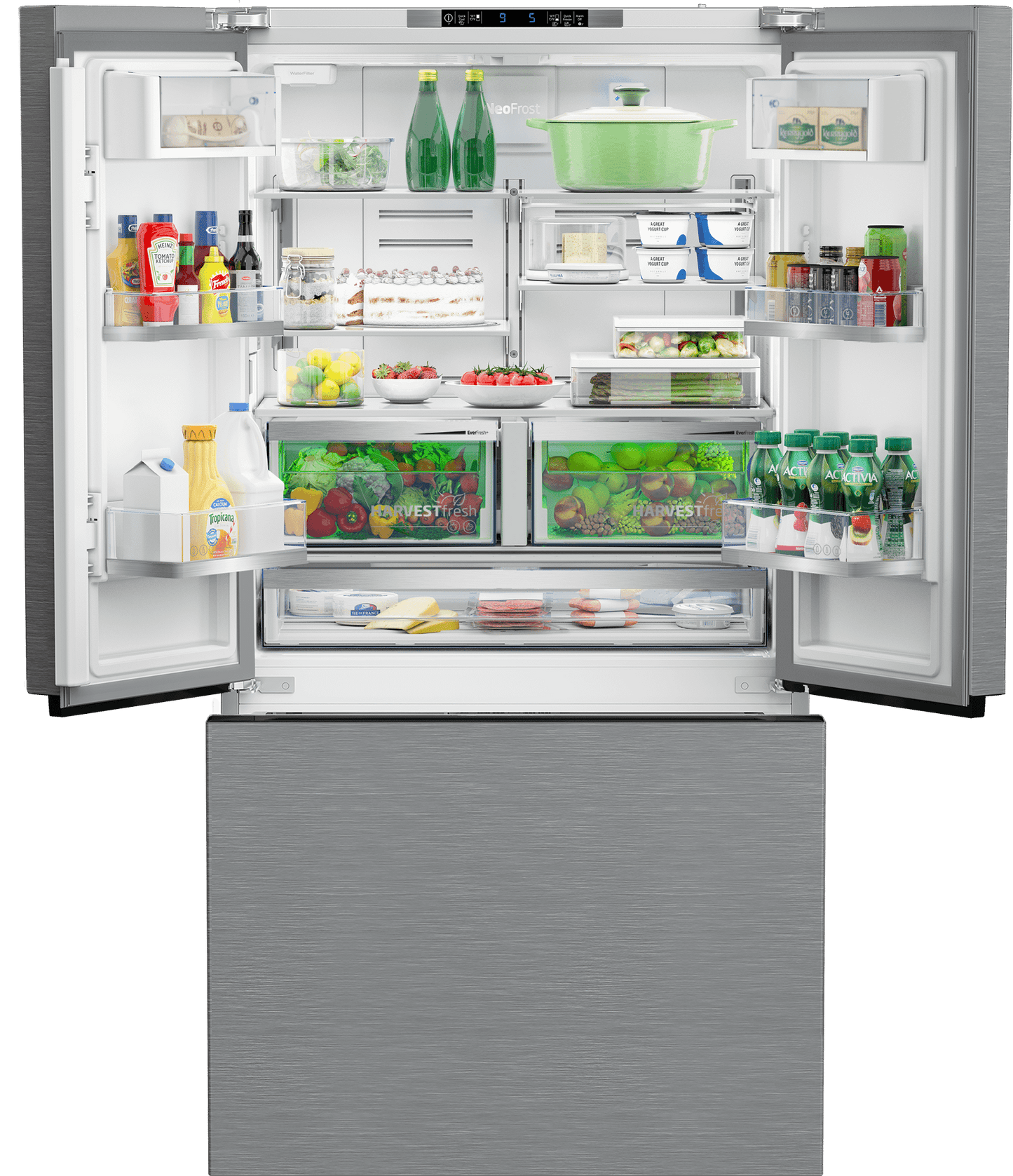 Beko BFFD3614ZSS 36" French Door Refrigerator with Harvestfresh