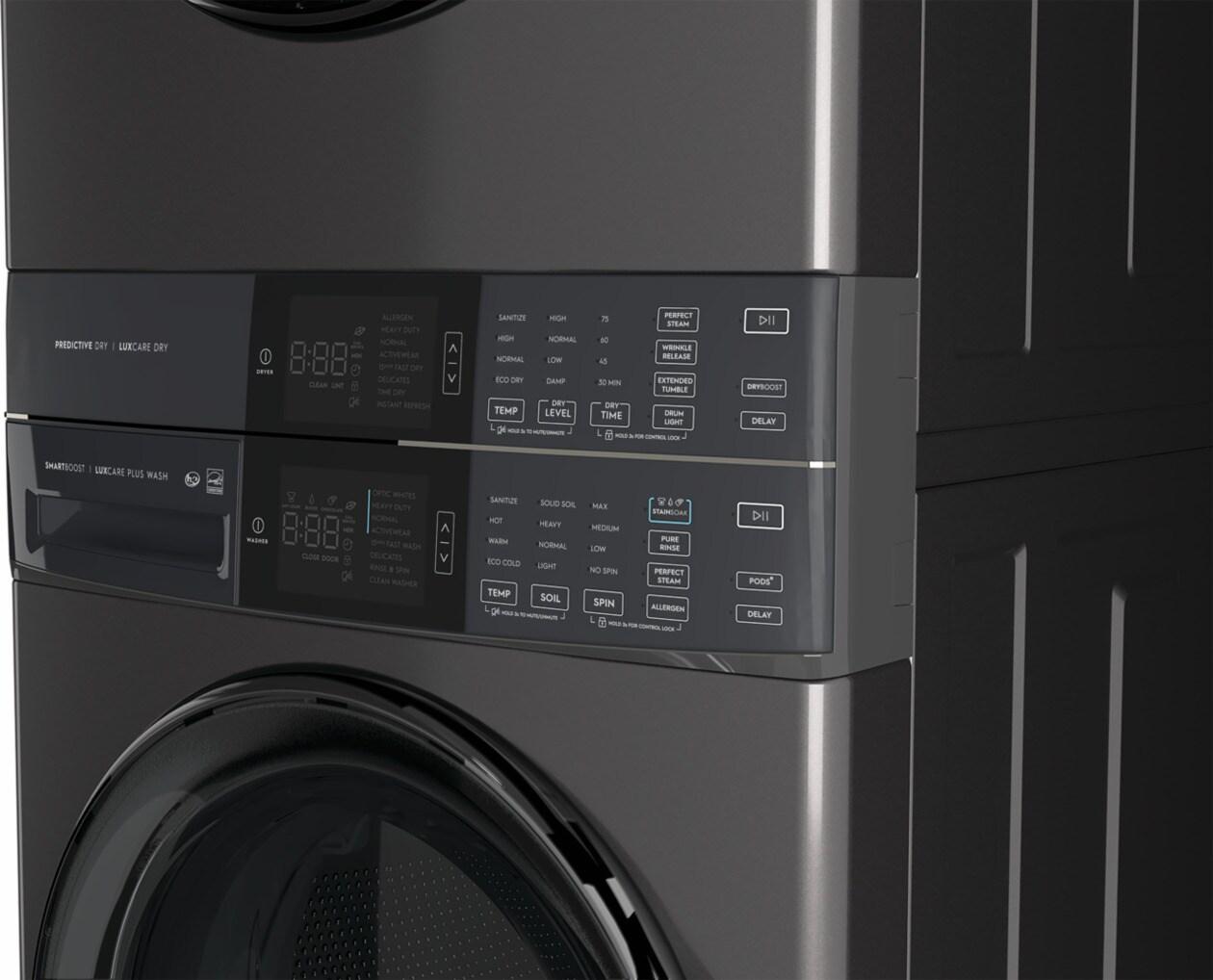 ELTE7600AT Electrolux Laundry Tower Single Unit Front Load 4.5 Cu. Ft. Washer & 8 Cu. Ft. Electric Dryer