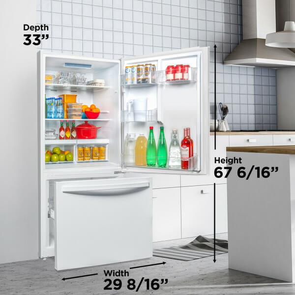 DBM187E1WDB Danby Designer 18.7 cu. ft. Apartment Fridge Bottom Mount in White