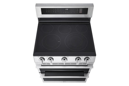 Lg LDEL7324YE 7.3 cu. ft. Smart Electric Double Oven Freestanding Range with ProBake Convection®, Air Fry & Air Sous Vide
