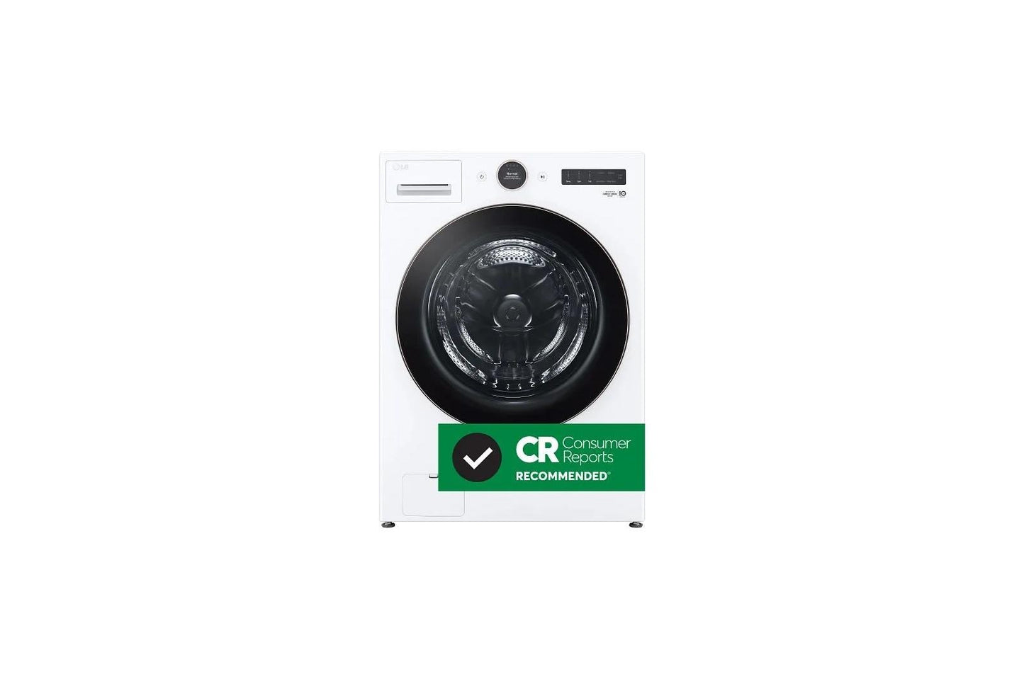 Lg WM6500HWADLEX6500WWD300CWWDP6W 5.0 cu. ft. Front Load Washer and 7.4 cu. ft. Electric Dryer with pedestal washer and drawer Laundry Set in White