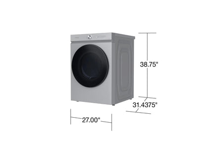 Samsung DVG53BB8700T Bespoke 7.6 cu. ft. Ultra Capacity Gas Dryer with Super Speed Dry and AI Smart Dial in Silver Steel