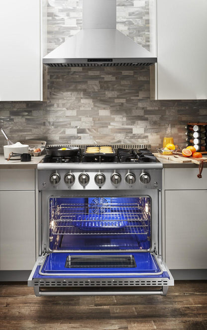 HRD3606U Thor Kitchen 36-inch Dual Fuel Range - Professional - Hrd3606u