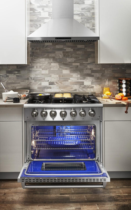 HRD3606ULP Thor Kitchen 36-inch Professional Dual Fuel Liquid Propane Range - Hrd3606ulp
