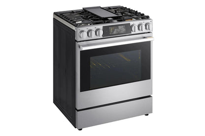 LSGU6339X LG SIGNATURE 6.3 cu. ft. Smart Gas Slide-In Range with Dynamic ProBake Convection®, Air Fry, Air Sous Vide, Pizza mode and AI Gourmet Camera