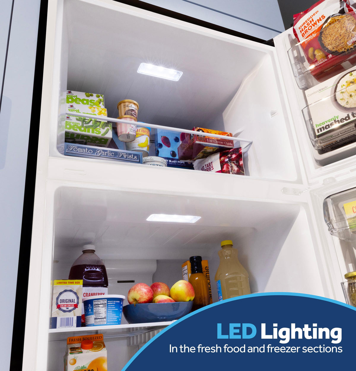 GPS19KGZWW GE 19 Cu. Ft. Garage Ready Top-Freezer Refrigerator