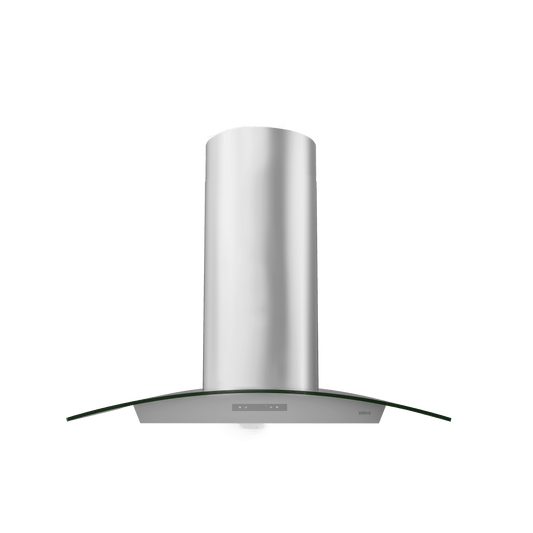 Zephyr ZMIM90CG Milano Connect Wall, 90cm, SS+Glass, LED, ACT