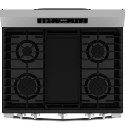 GGF600AVSS GE® 30" Free-Standing Gas Convection Range with No Preheat Air Fry and EasyWash™ Oven Tray